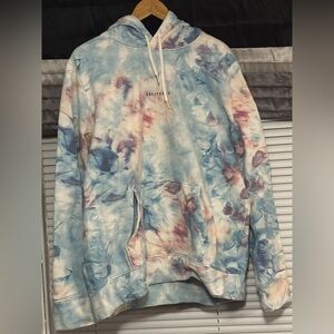 Hollister Tie-Dye Hoodie - Blue and Pink